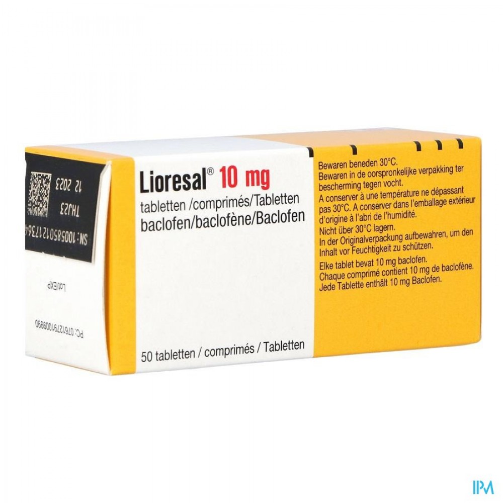 LIORESAL COMP 50 X 10MG Apotheek Thiels