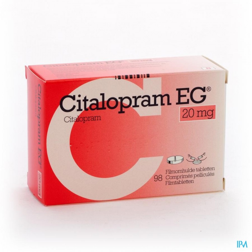 Citalopram EG Tabl 98X20Mg Apotheek Thiels