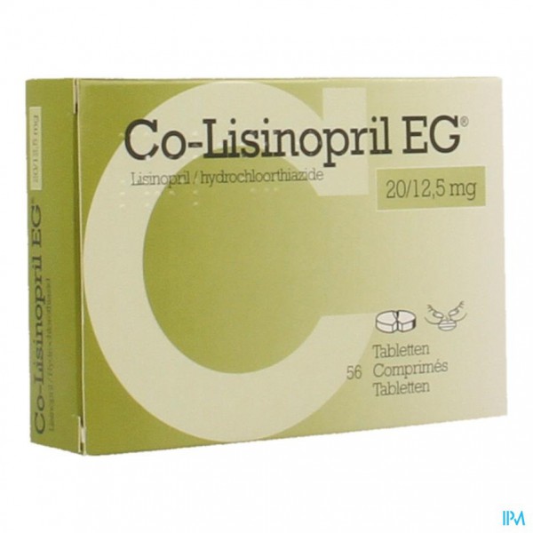 Co Lisinopril Eg Mg Tabl Apotheek Thiels