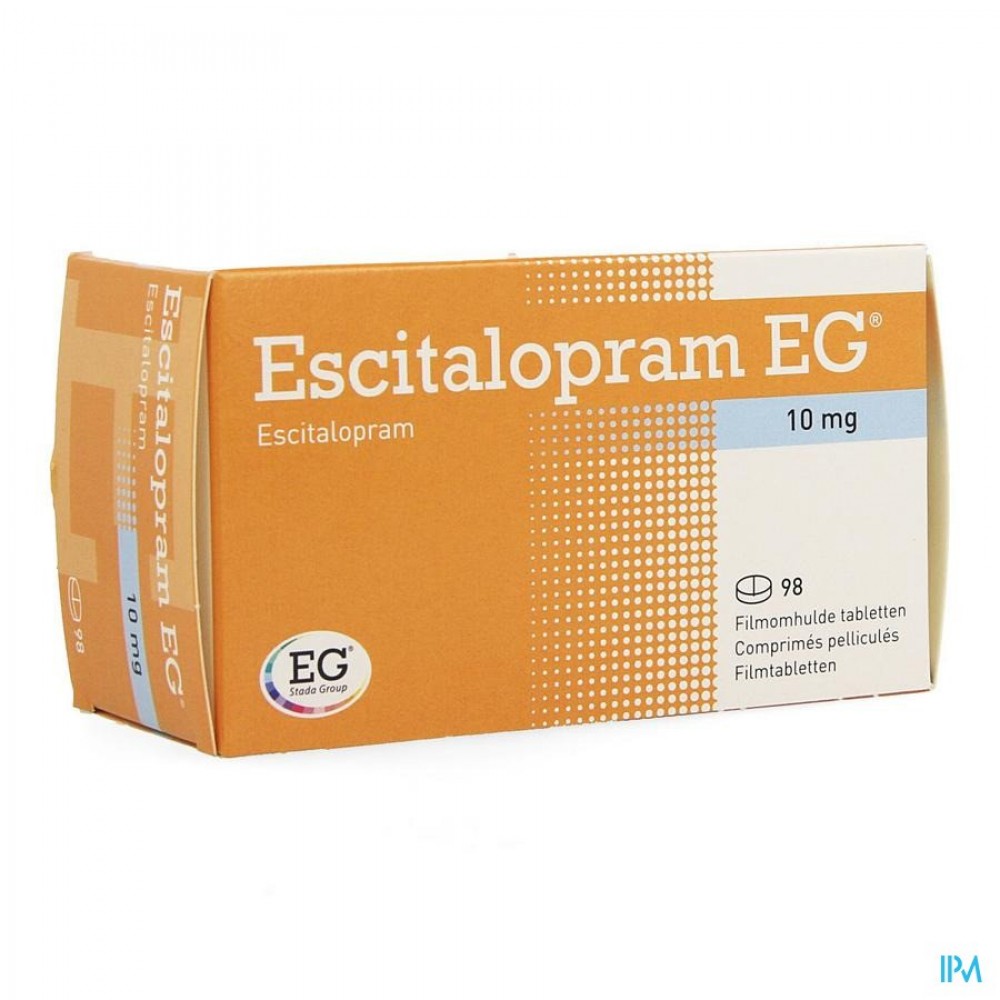Escitalopram Eg 10 Mg Filmomh Tabl 98 X 10 Mg Apotheek Thiels