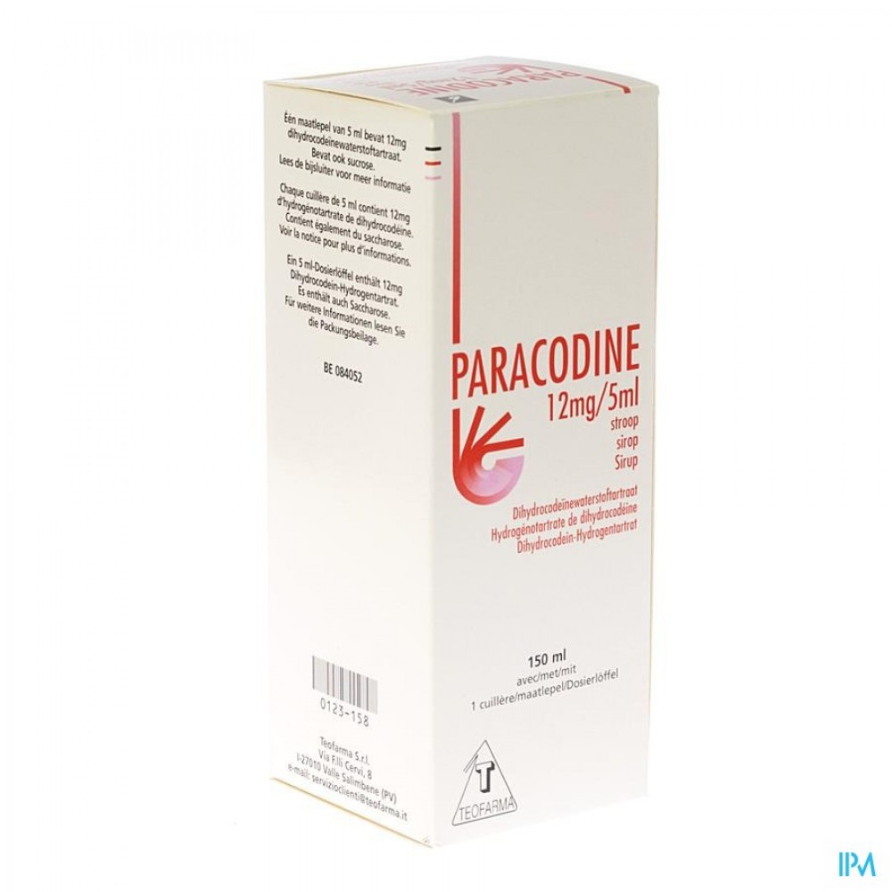 PARACODINE SIR 150 ML Apotheek Thiels   1dcab6226ed828003210e801f8a159e7cc38ec64 