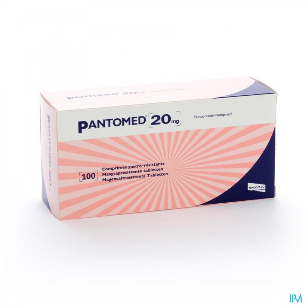 PANTOMED 20 MG TABL 100 | Apotheek Thiels