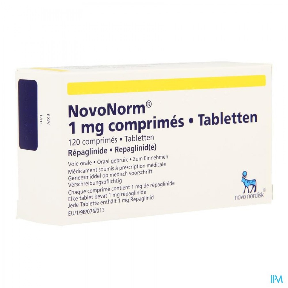 NOVONORM COMP 120 X 1,00 MG | Apotheek Thiels