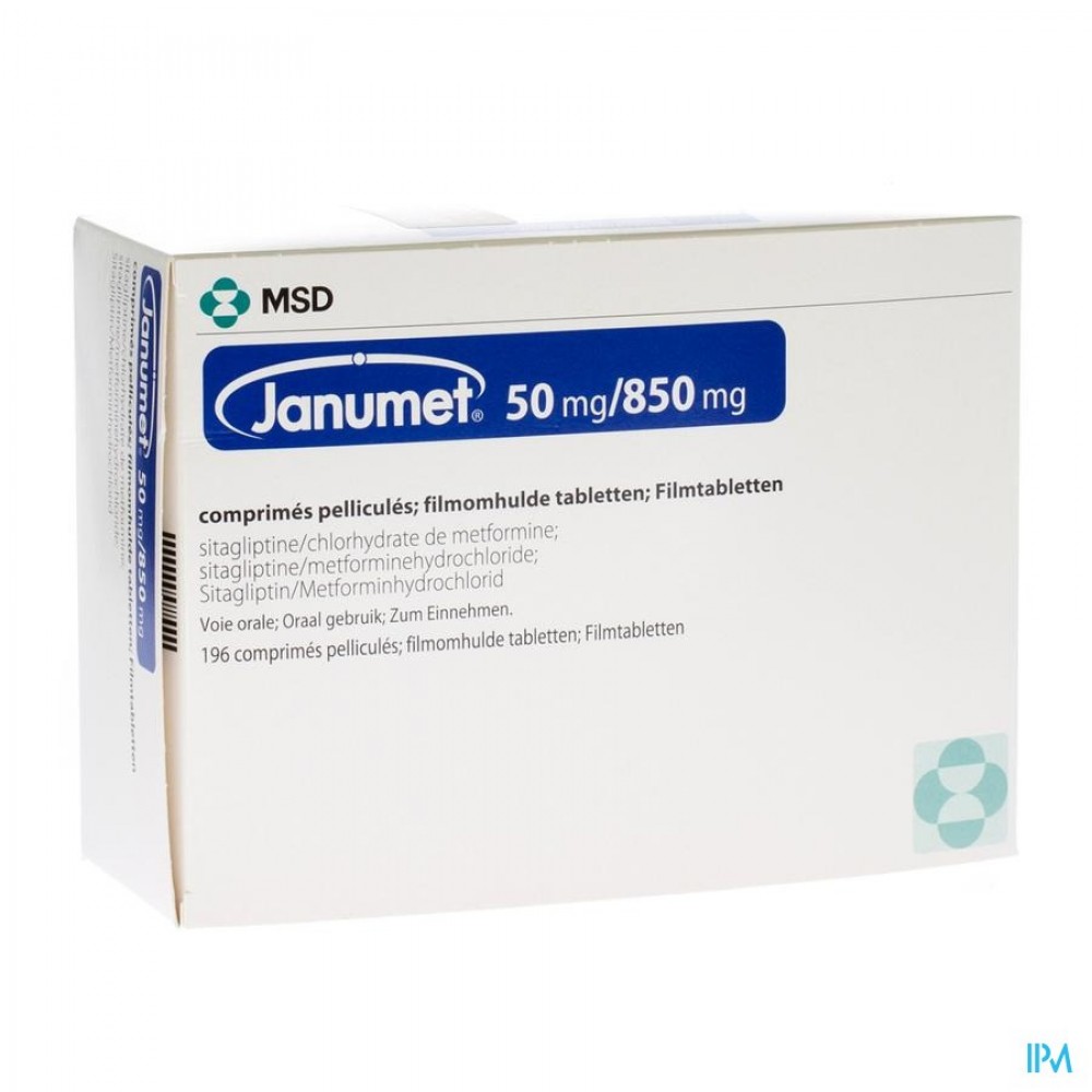 JANUMET 50/850 MG FILMOMH TABL 196 Apotheek Thiels