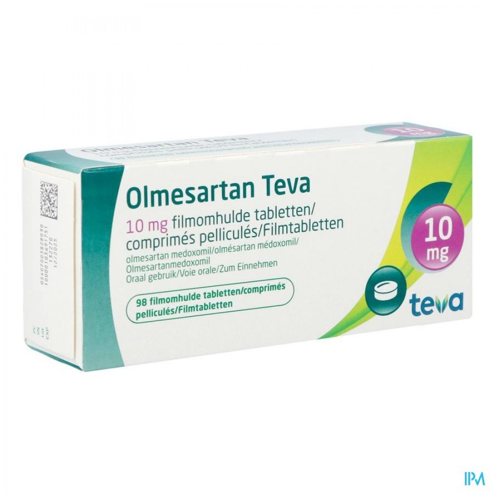 Olmesartan Teva 10mg Filmomh Tabl 98 Apotheek Thiels