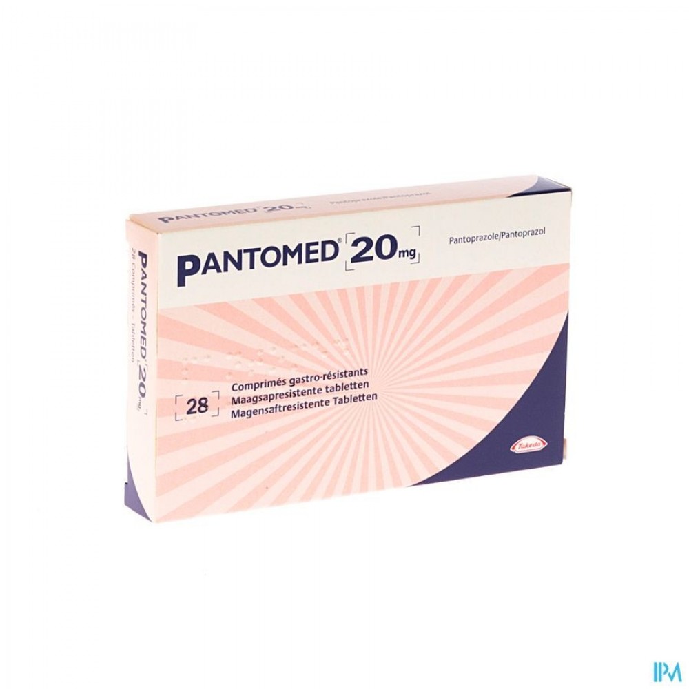 PANTOMED 20 MG TABL 28 | Apotheek Thiels