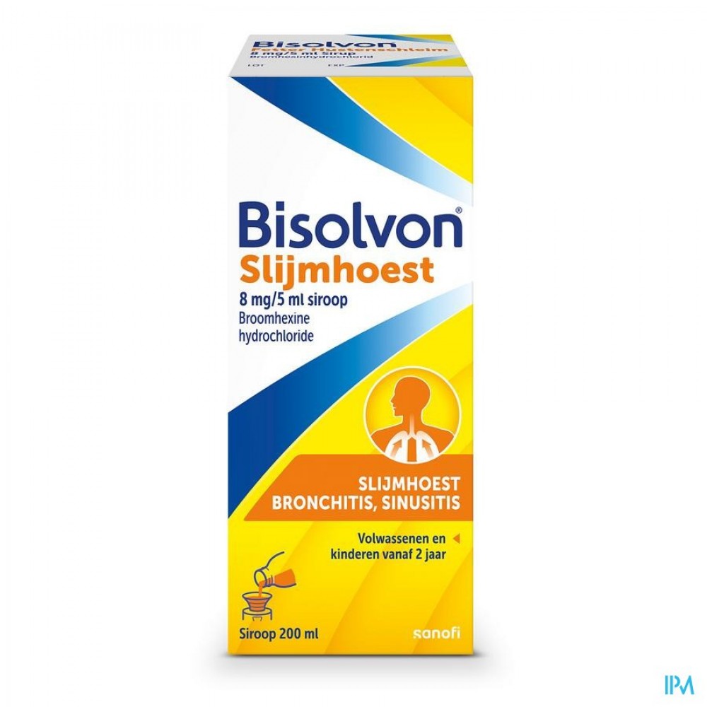 Bisolvon Sir 1 X 200ml 8mg/5ml | Apotheek Thiels