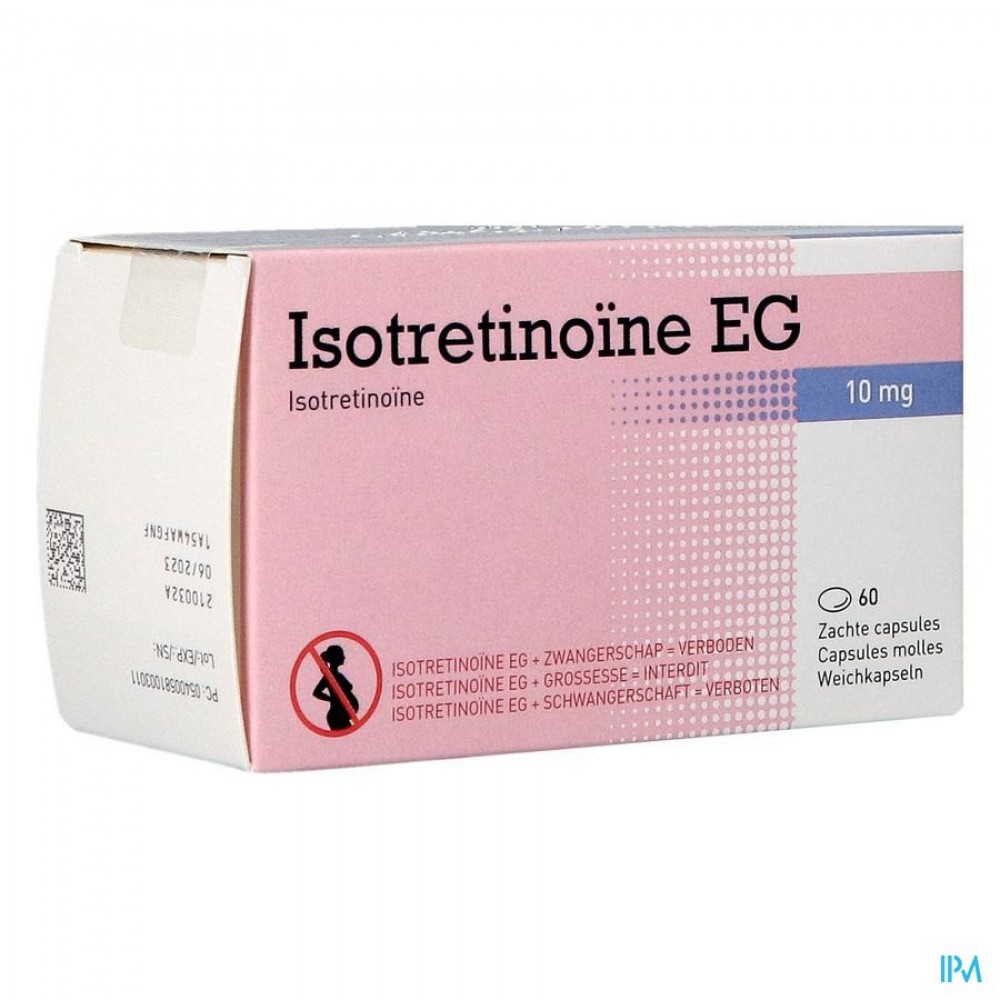 ISOTRETINOINE EG 10 MG CAPS 60 X 10 MG | Apotheek Thiels