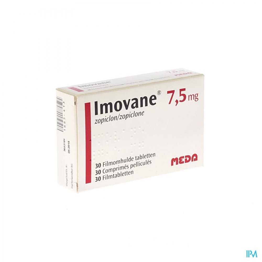 Imovane Pi Pharma Comp 30 X 75mg Pip Apotheek Thiels