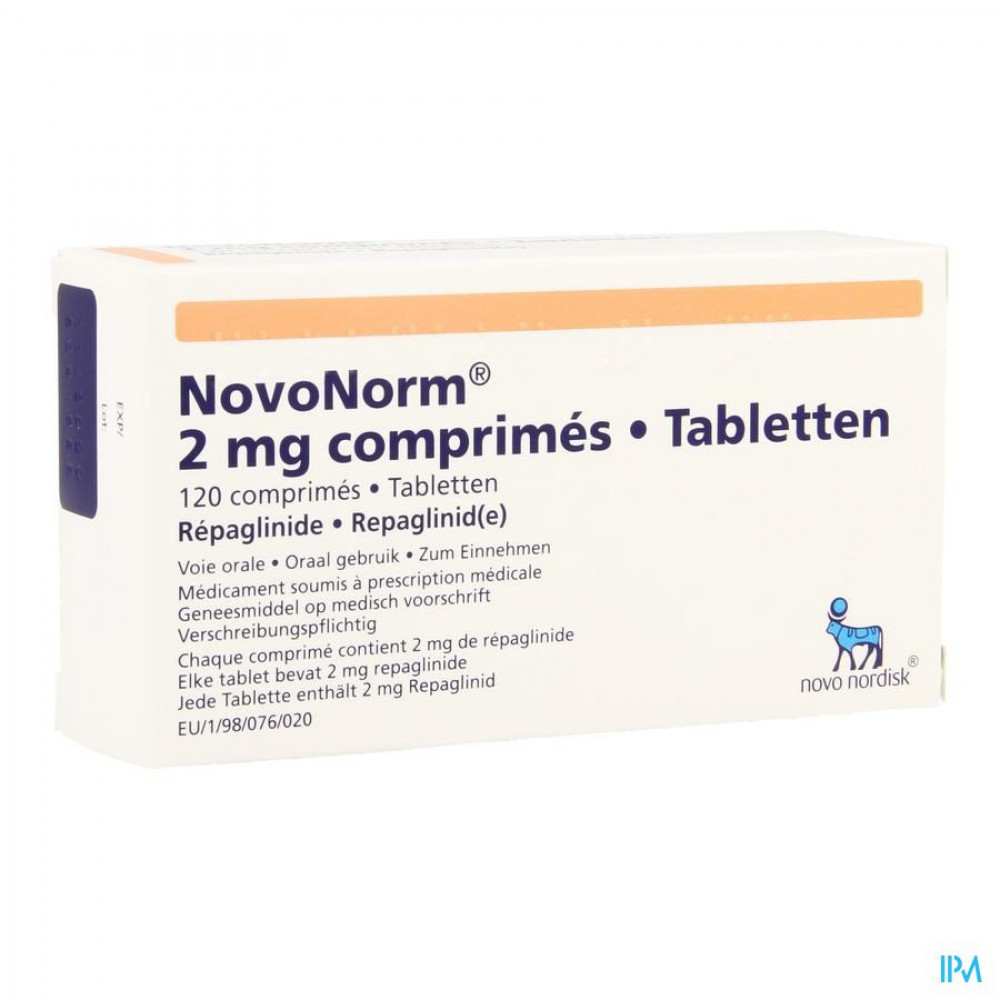 NOVONORM COMP 120 X 2,00 MG | Apotheek Thiels