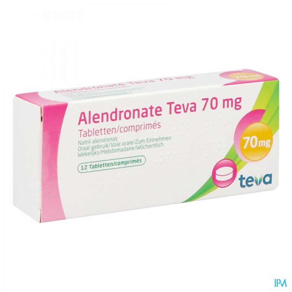 ALENDRONATE TEVA 70 MG COMP 12 X 70 MG | Apotheek Thiels