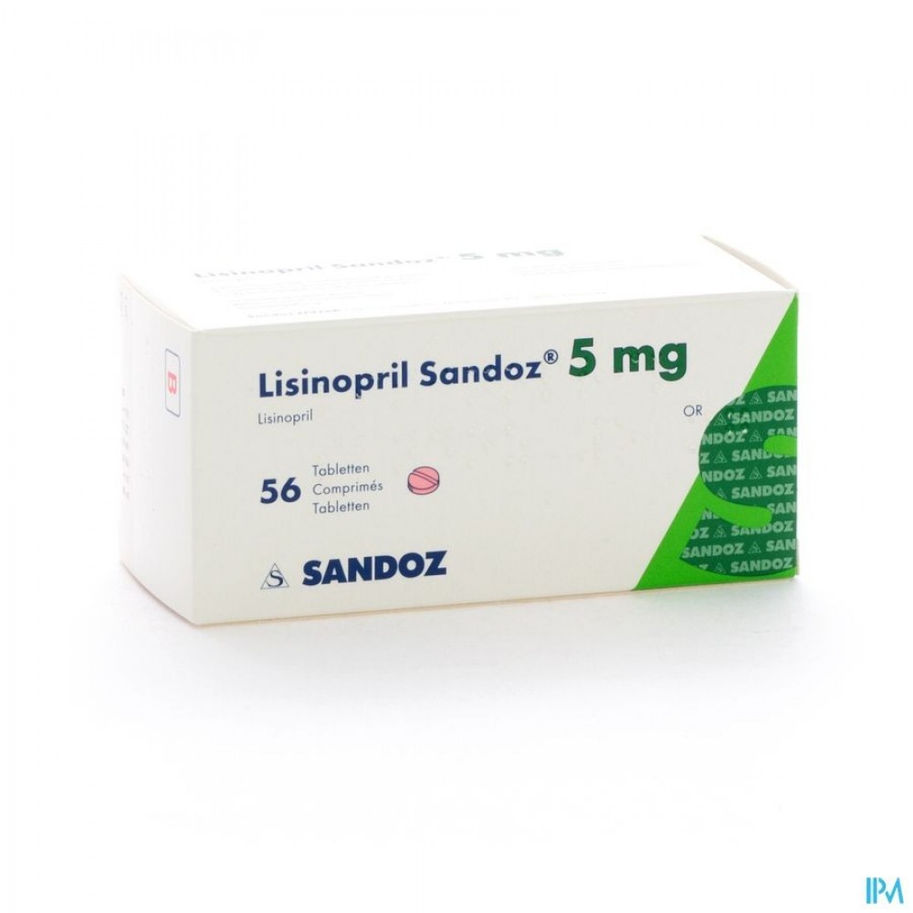 LISINOPRIL SANDOZ 5MG TABL 56 X 5 MG Apotheek Thiels