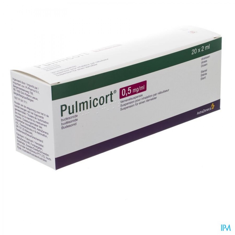 PULMICORT PI PHARMA DOS NEB 0,50MG/ML 20X2ML PIP | Apotheek Thiels