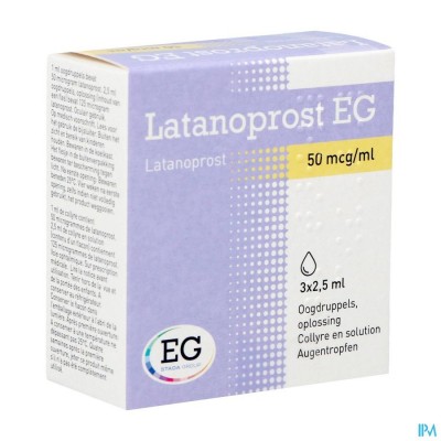 LATANOPROST EG 50 MCG OOGDRUPPELS OPL 3 FLX2,5ML