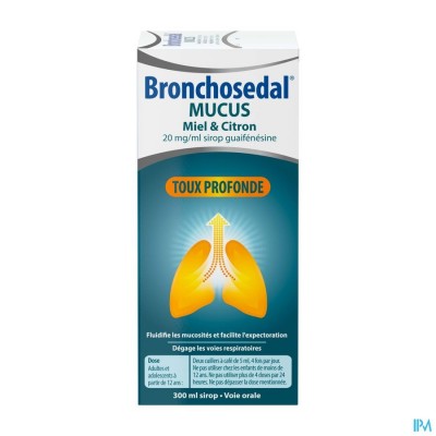 BRONCHOSEDAL MUCUS HONING CITROEN 300 ML 20 MG/ML