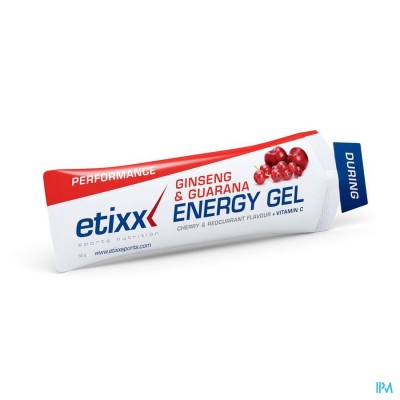 ETIXX GINSENG&GUAR.ENERGY GEL RED C.-CHERRY 1X50G