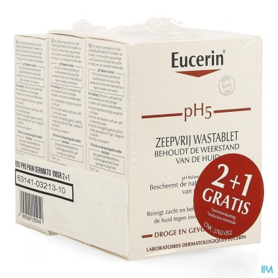 EUCERIN PH5 WASTABLET Z/ZEEP 100G 2+1 GRATIS