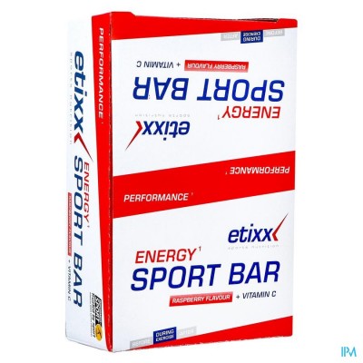 ETIXX ENERGY SPORT BAR RED FRUIT 12X40G