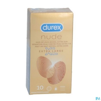 DUREX NUDE XL CONDOMS 10