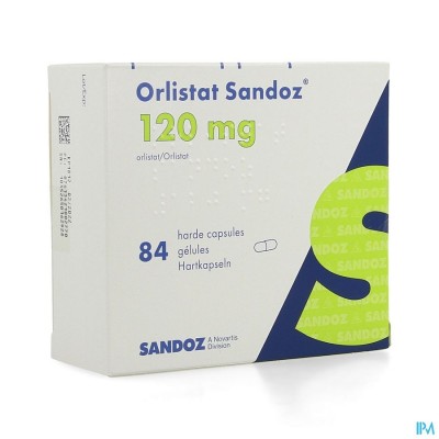 ORLISTAT SANDOZ HARDE CAPS 84 X120 MG