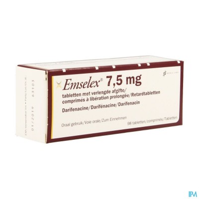 EMSELEX VERLENGDE AFGIFTE TABL 98 X 7,5MG