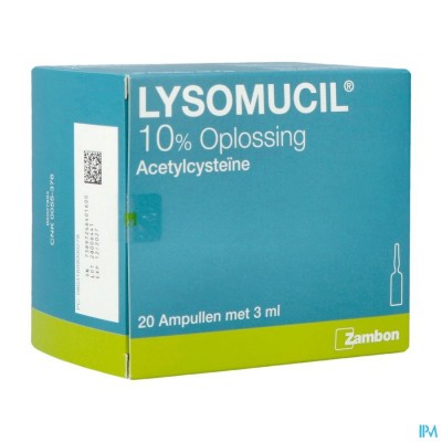 LYSOMUCIL 10% AMP 20 X 300 MG/3 ML