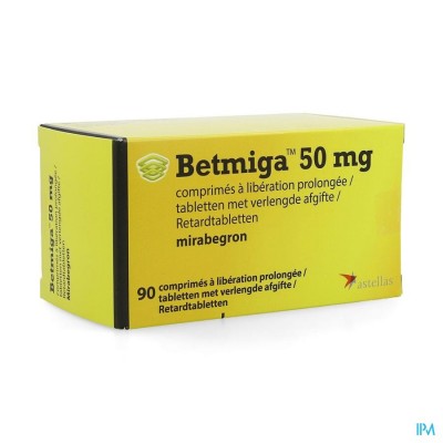 Betmiga Pi Pharma 50mg Verleng.afgifte Tabl 90 Pip
