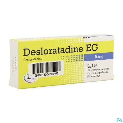 DESLORATADINE EG 5 MG FILMOMH TABL 30 X 5 MG