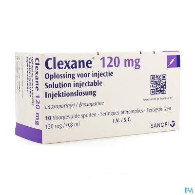 CLEXANE SPUIT INJ 10 X120 MG/0,8 ML