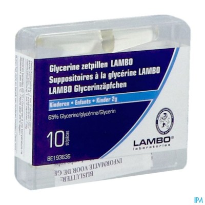 GLYCERINE LAMBO SUPPO KEGELVORM ENF 10