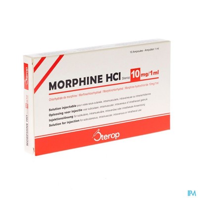 MORPHINE HCL AMP 10 X 10MG/1ML S/C