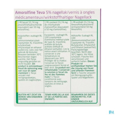 AMOROLFINE TEVA MEDISCHE NAGELLAK 1 X 5 ML