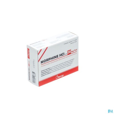 MORPHINE HCL 20MG/1ML 10 X 1 UD