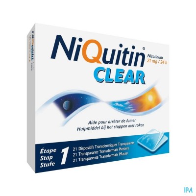 NIQUITIN CLEAR PATCHES 21 X 21 MG