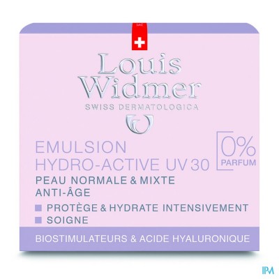 WIDMER DAG EMULSIE HYDRO-ACTIVE UV30 N/PARF 50ML