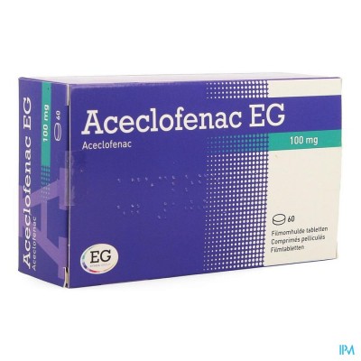 Aceclofenac EG 100Mg Filmomh Tabl  60X100Mg