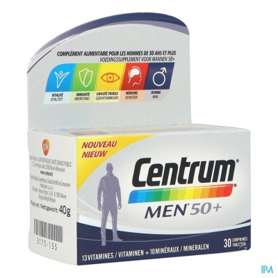 CENTRUM MEN 50+ TABL 30