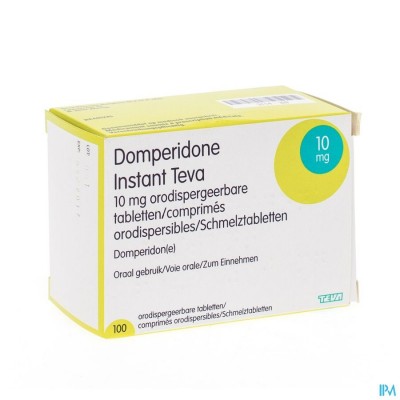 DOMPERIDONE INSTANT TEVA COMP ORODISP 100 X 10 MG