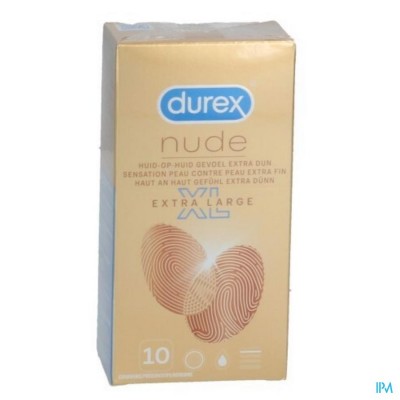 DUREX NUDE XL CONDOMS 10