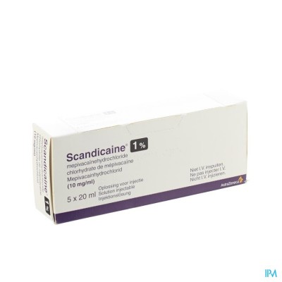 Scandicaine Sol. Inj. 5 X 20ml 1 %