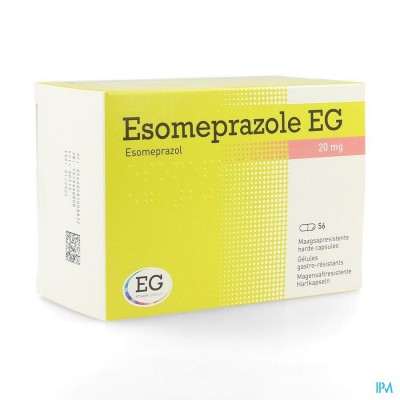 ESOMEPRAZOLE EG 20MG HARDE CAPS MAAGSAPRES 56X20MG