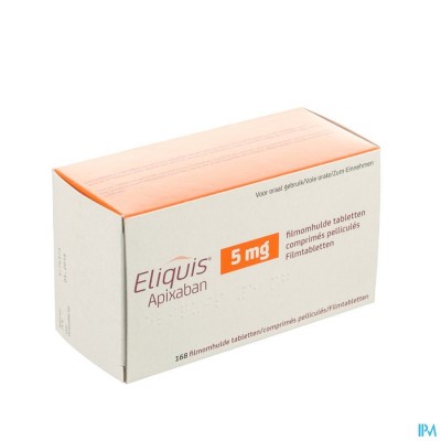 ELIQUIS 5,0 MG FILMOMH TABL 168 X 5 MG