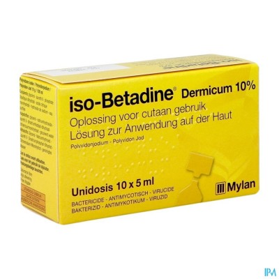 ISO BETADINE DERM 10% UNIDOSE FL 10X5ML