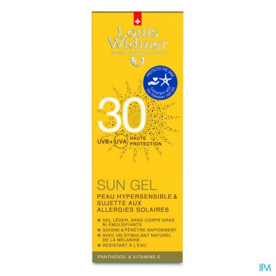 WIDMER SUN GEL IP30 PARF TUBE 100ML