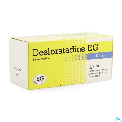 DESLORATADINE EG 5 MG FILMOMH TABL 100 X 5 MG