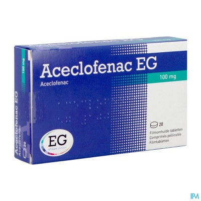 ACECLOFENAC EG 100MG FILMOMH TABL 20X100MG