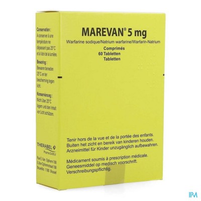 MAREVAN COMP 60 X 5 MG BLISTER