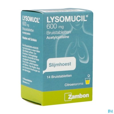 LYSOMUCIL 600 COMP EFF 14 X 600 MG