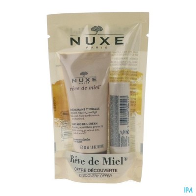 NUXE REVE DE MIEL LIPSTICK HYDRA 4G + HANDCR 30ML