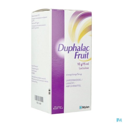 DUPHALAC FRUIT SIR SACH 20 X 15 ML